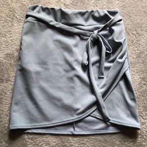 Anthropologie Powder Blue Mini Skirt